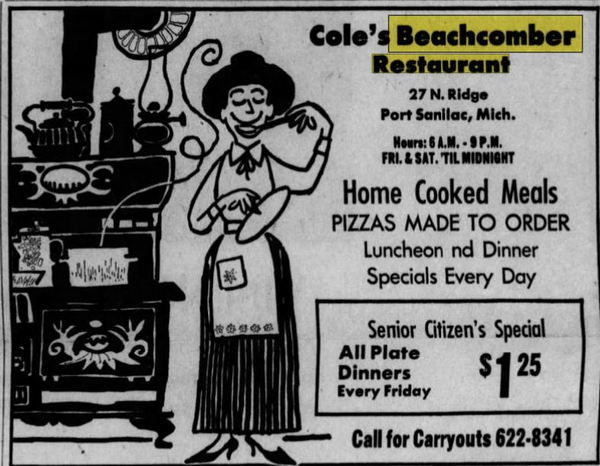 Coles Beachcomber Restaurant (Split Enz) - Oct 1972 Nice Ad